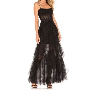 BCBG Corset Tulle Gown